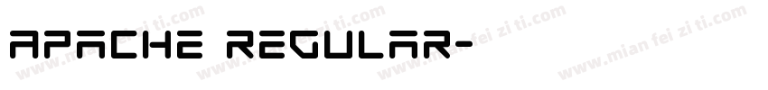 Apache Regular字体转换